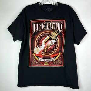 Liquid Blue Pink Floyd Wish You Were Here Black Tshirt Size Large